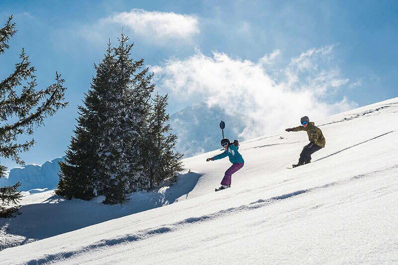 Snowboarden am Rangger Köpfl