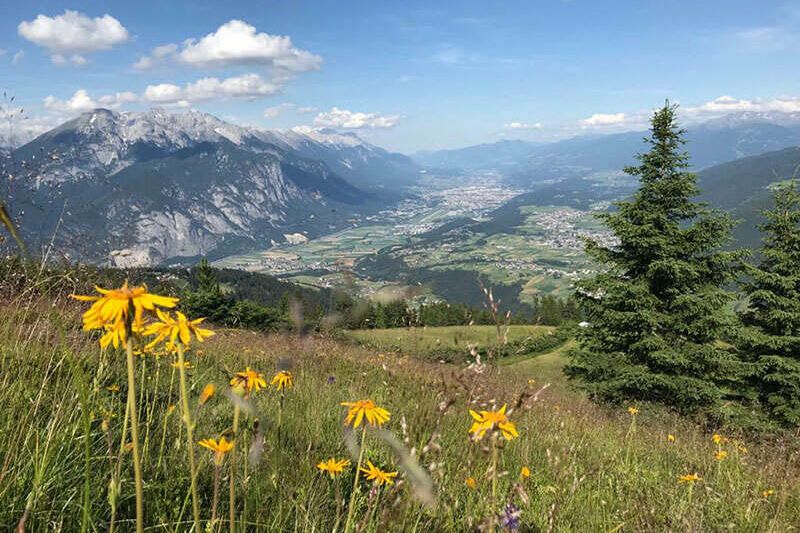 Aussicht ins Inntal im Sommer